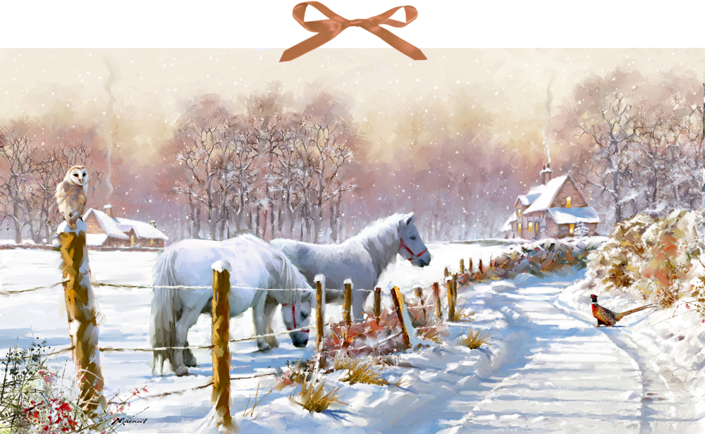 Winterponys, Wand-Adventskalender