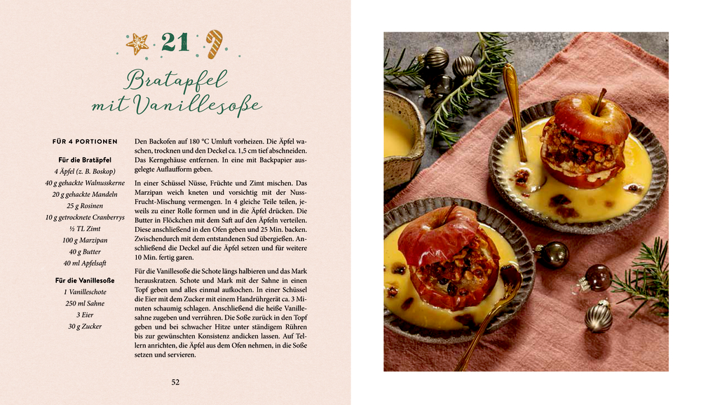 Buch-Adventskalender 24 Weihnachtsklassiker - Süße Rezepte für den Advent