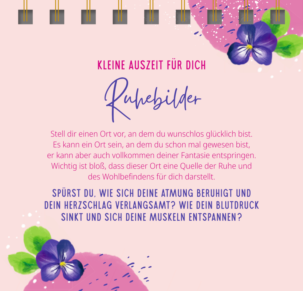 Kleines Spiralaufstellbuch: Kleine Auszeiten