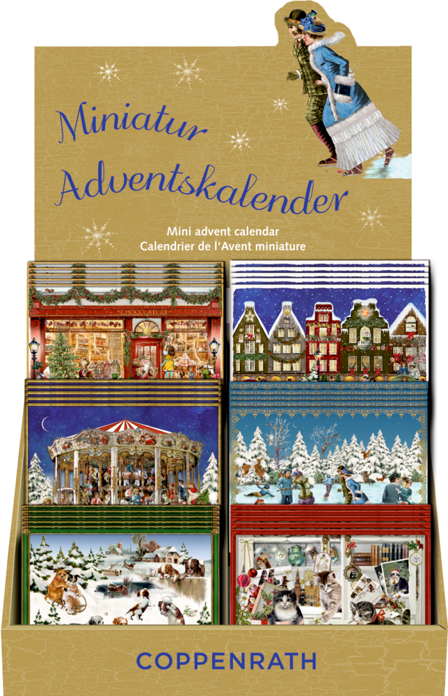 Fröhliche Adventszeit, Miniatur-Adventskalender (Behr)