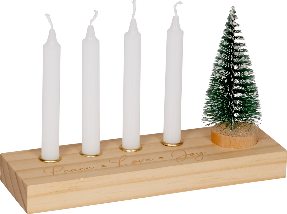 Adventskranz aus Holz - Cozy Christmas