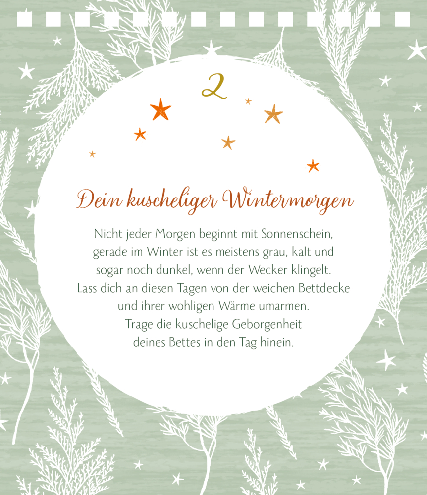 Zeit für Schönes, Tisch-Adventskalender