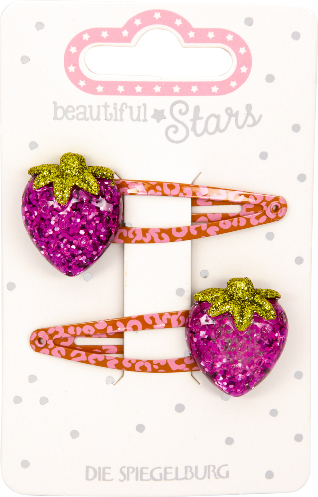 Haarclips Erdbeere - beautiful Stars