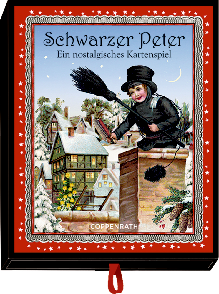 Schwarzer Peter - Nostalgisches Kartenspiel, Adventsschachtelspiel(Behr)