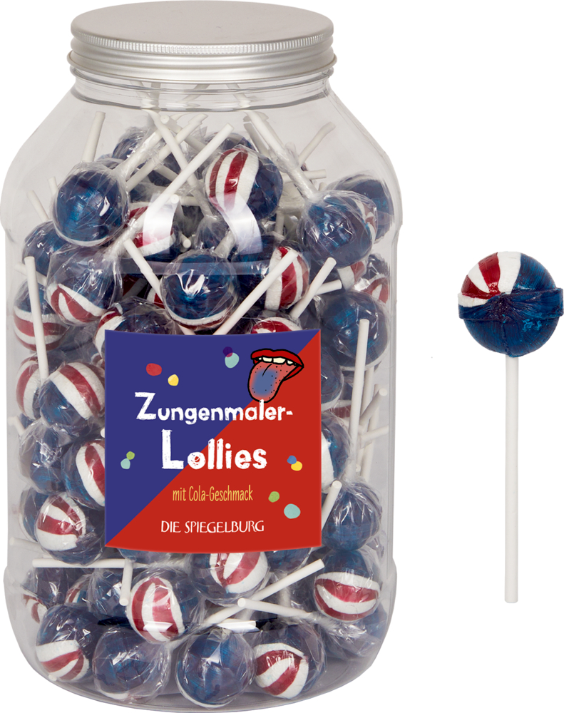 Zungenmaler-Lollies (Cola-Geschmack) - Bunte Geschenke