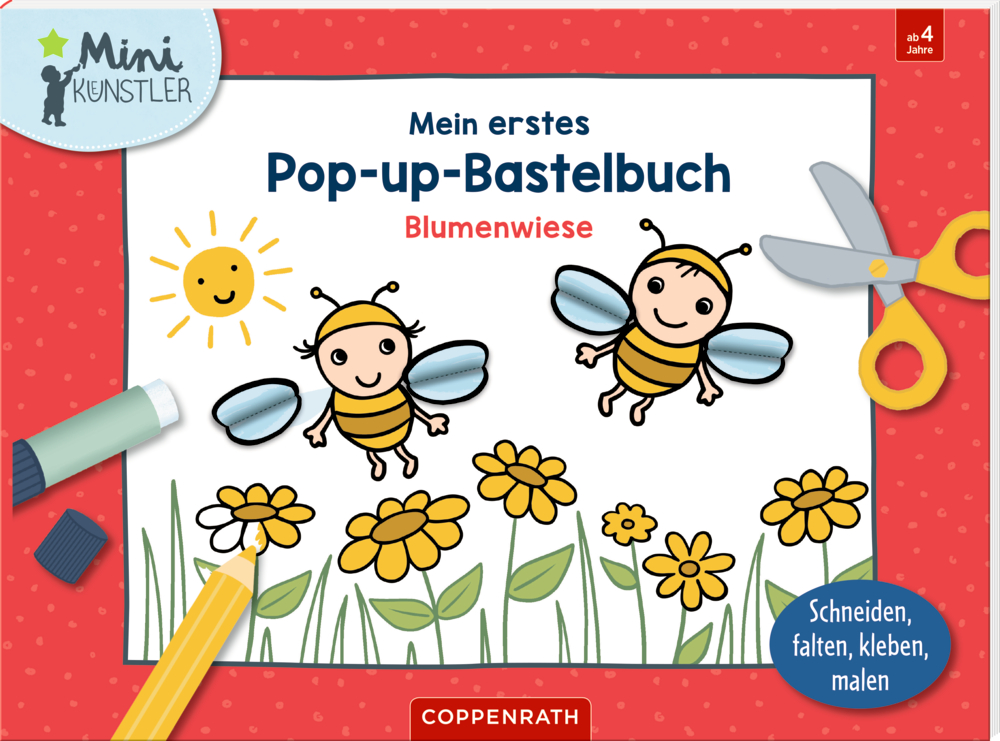 Mein erstes Pop-up-Bastelbuch: Blumenwiese (Mini-Künstler)