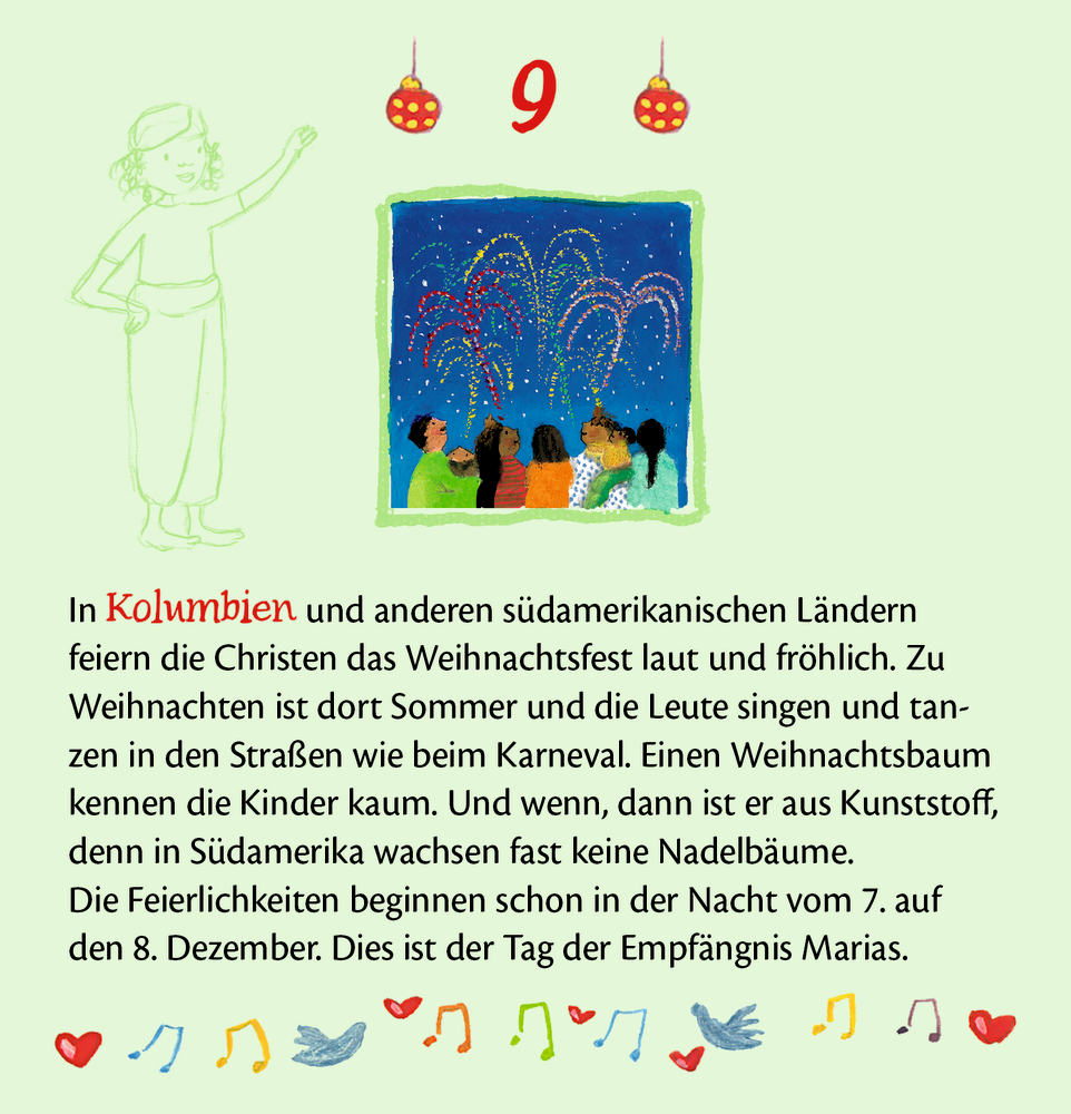 Weihnachten bei den Kindern der Welt, Zettel-Adventskalender