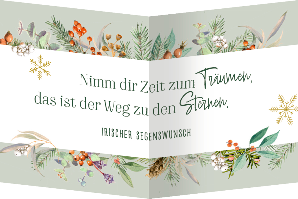 Zauberhafte Weihnachtszeit, Coffee-Table-Adventskalender (Bastin)