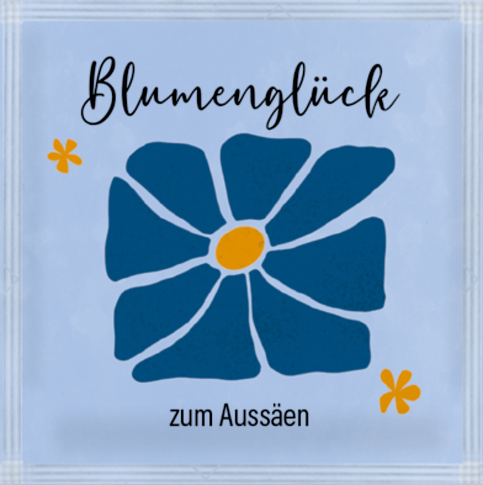 Grußkarte mit Blumensamen - Gute Wünsche zur Konfirmation / Alles Liebe zur Konfirmation