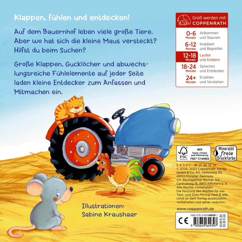 Mein erstes Guckloch-Fühlbuch: Kleine Maus, wo bist du?