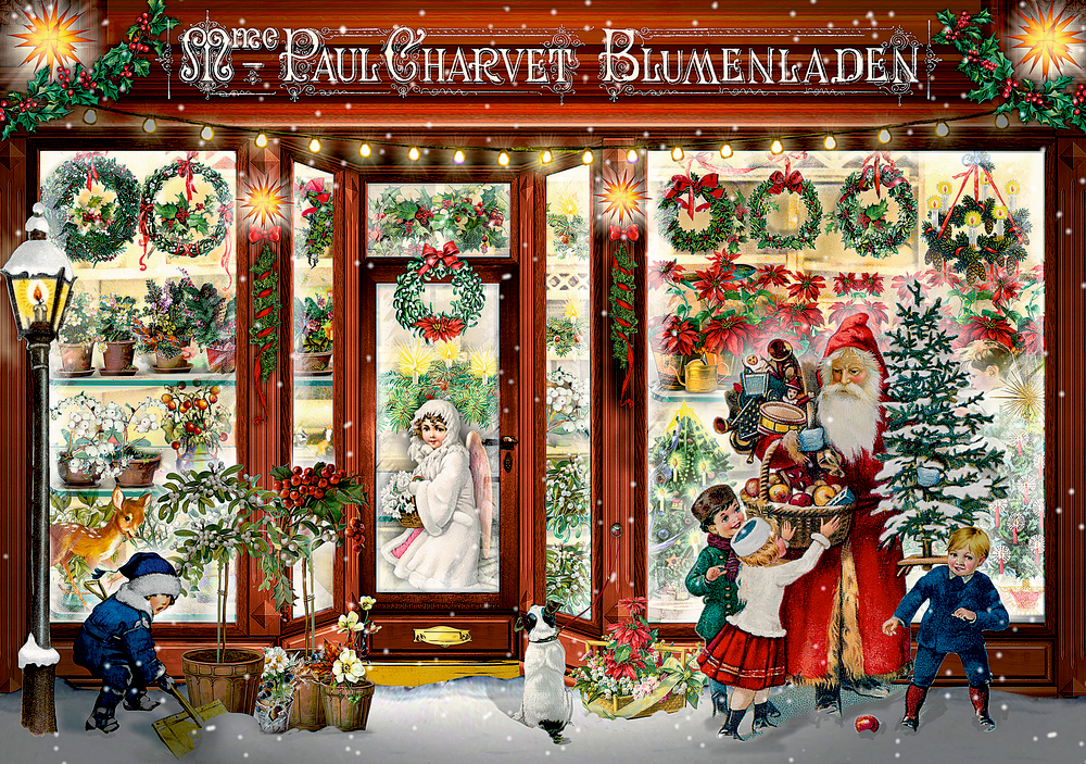 Nostalgischer Laden, Mini-Adventskalender (Behr)