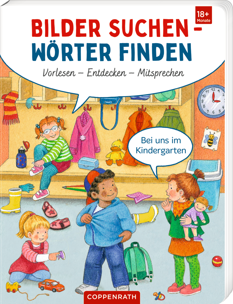 Bilder suchen - Wörter finden: Bei uns im Kindergarten (Buchbonus)