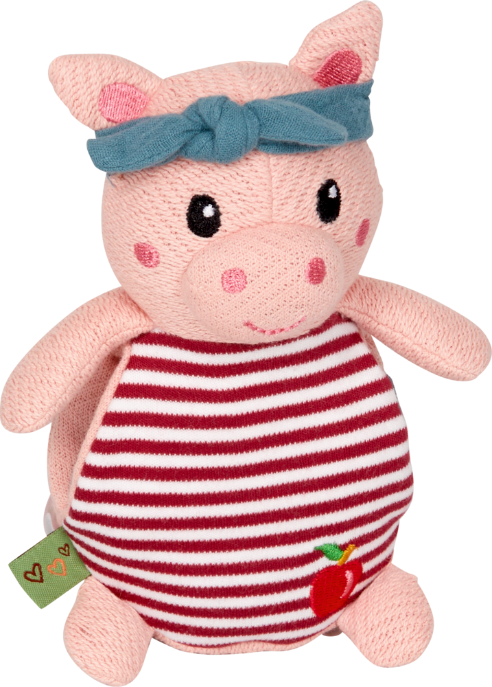 Kuscheltier mit Schnuffeltuch Schwein - Little Wonder