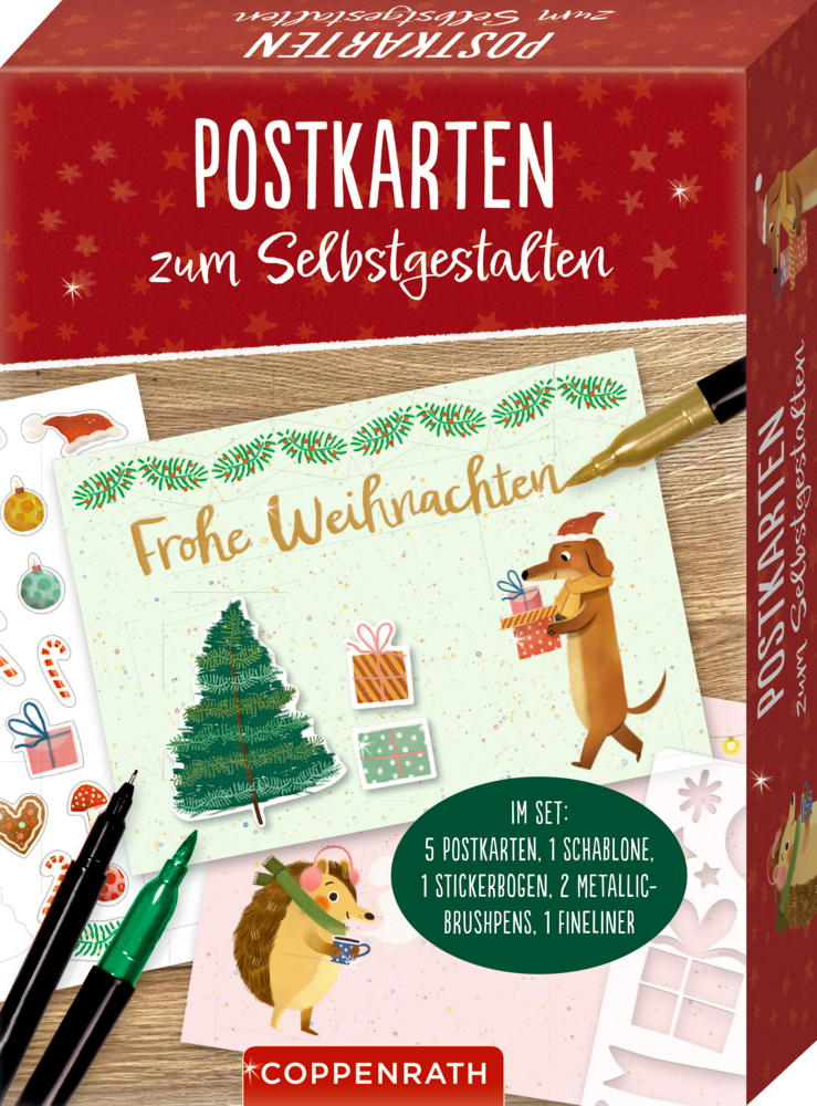 Postkarten zum Selbstgestalten - Frohe Weihnachten