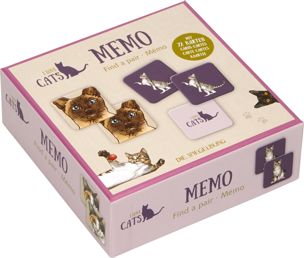 Katzen-Memo - I love cats & dogs