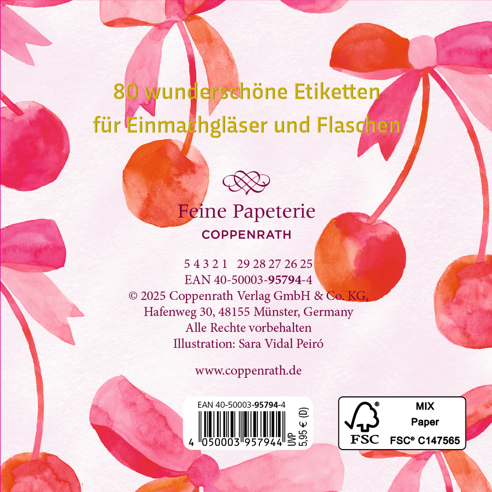 Etikettenbüchlein: Einmach-Etiketten für Gläser und Flaschen - All about pink