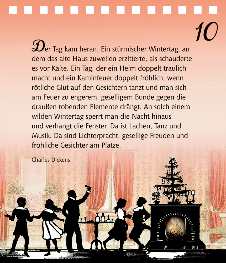 Die allerschönste Zeit ist da!, Tisch-Adventskalender (Behr)