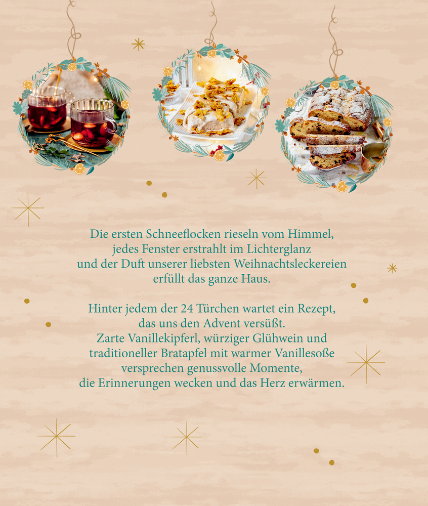 Buch-Adventskalender 24 Weihnachtsklassiker - Süße Rezepte für den Advent