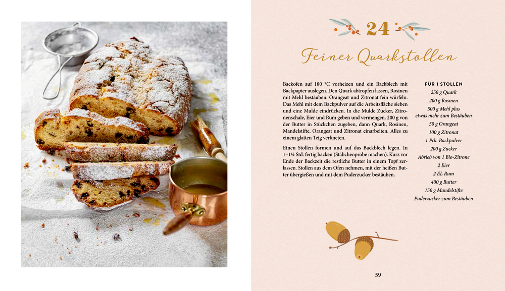 Buch-Adventskalender 24 Weihnachtsklassiker - Süße Rezepte für den Advent