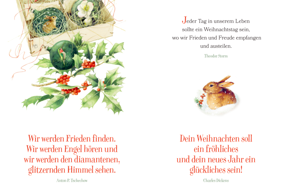 Schöne Grüße: Fröhliche Weihnachten (M. Bastin)