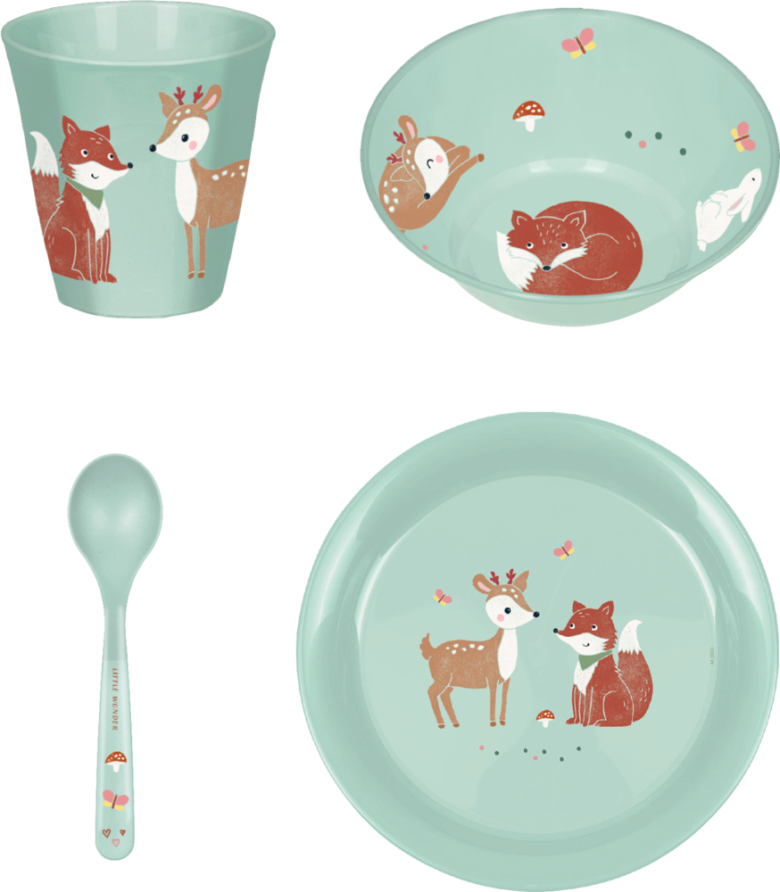 Geschirr Geschenkset Fuchs & Reh - Little Wonder