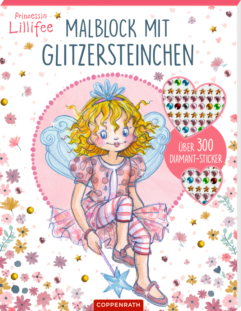 Malblock mit Glitzersteinchen - Prinzessin Lillifee