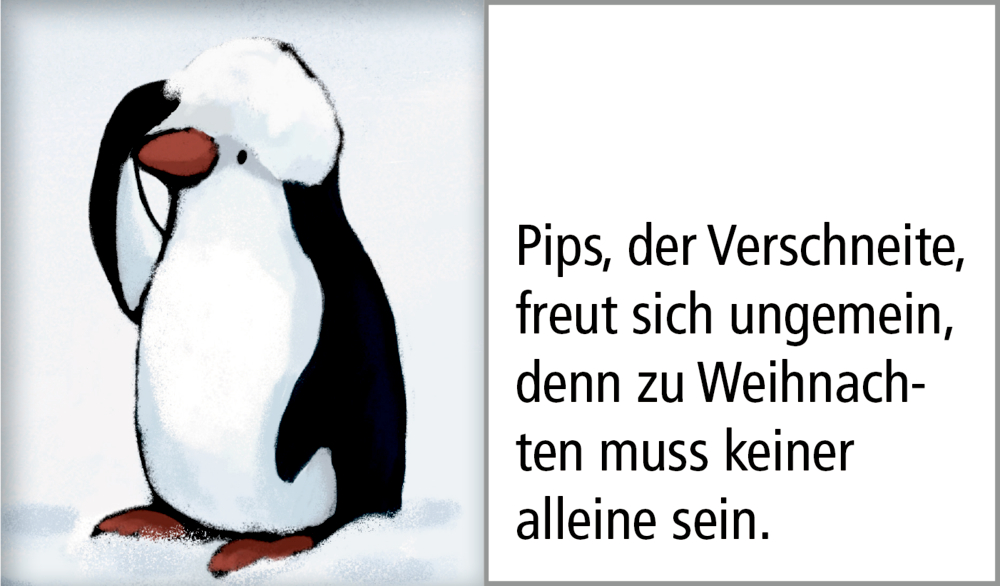 Pinguin-Weihnacht, Wand-Adventskalender