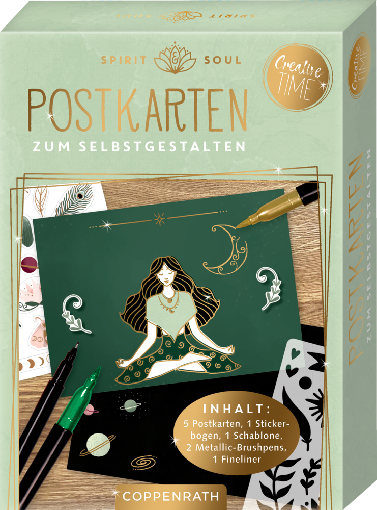 Postkarten zum Selbstgestalten - Spirit & Soul (Creative Time)