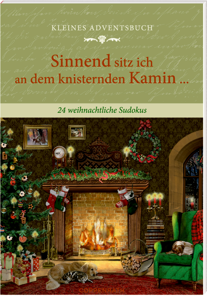 Sinnend sitz ich an dem knisternden Kamin..., Kleines Adventskalenderbuch (Behr)