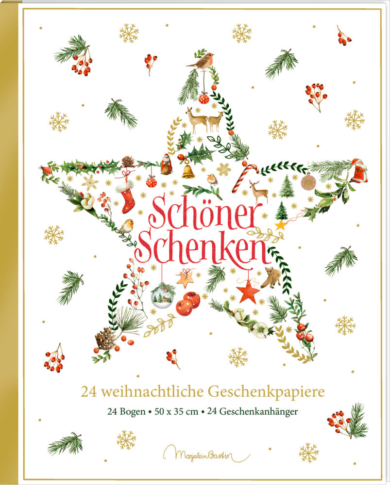 Geschenkpapier-Buch: Schöner schenken (weihnachtlich/Bastin)