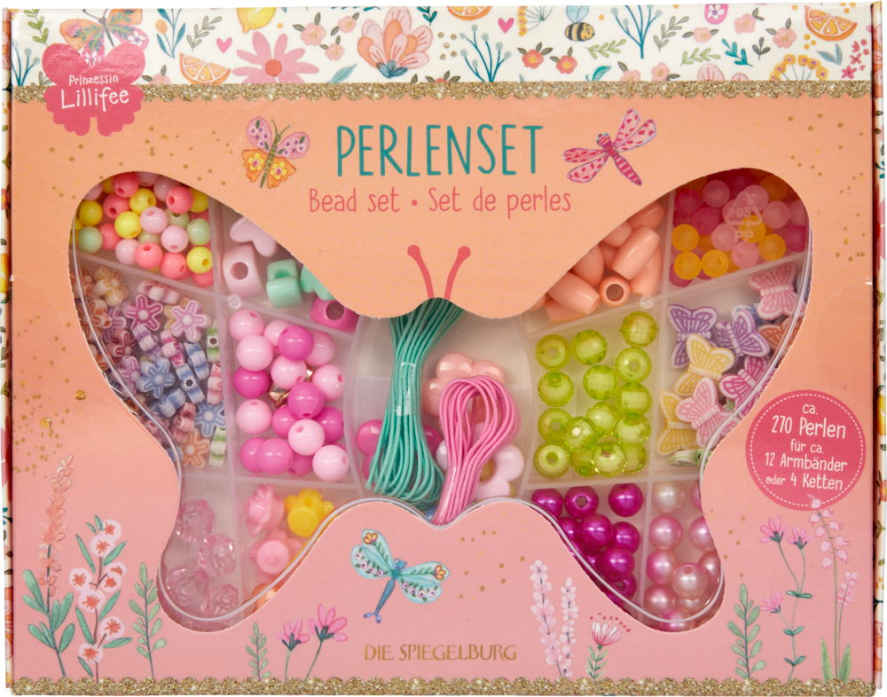 Perlenset - Prinzessin Lillifee (in Schmetterlingsdose)