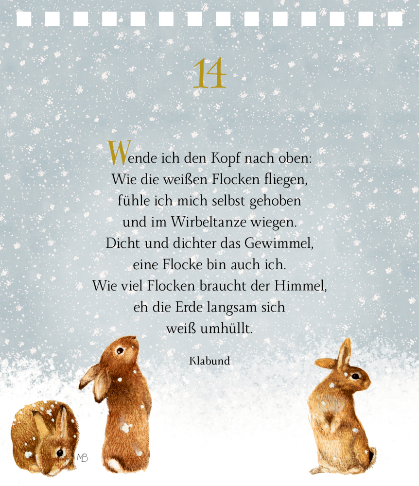 Zauber der Winterwelt, Tisch-Adventskalender (Bastin)