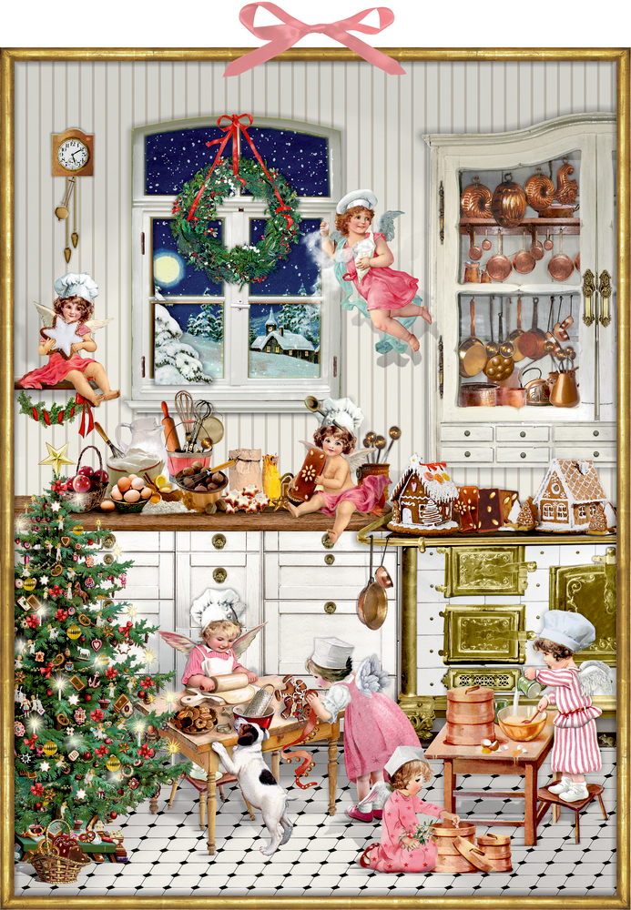 Nostalgische Weihnachtsbäckerei, Zettel-Adventskalender (Behr)