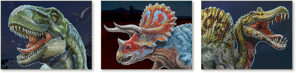 Crystal Glow Pictures-Diamond Painting - T-Rex World