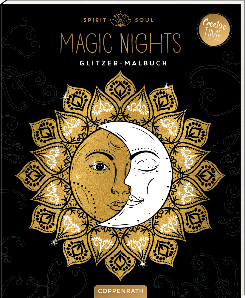 Spirit & Soul Magic Nights - Glitzer-Malbuch (Creative Time)