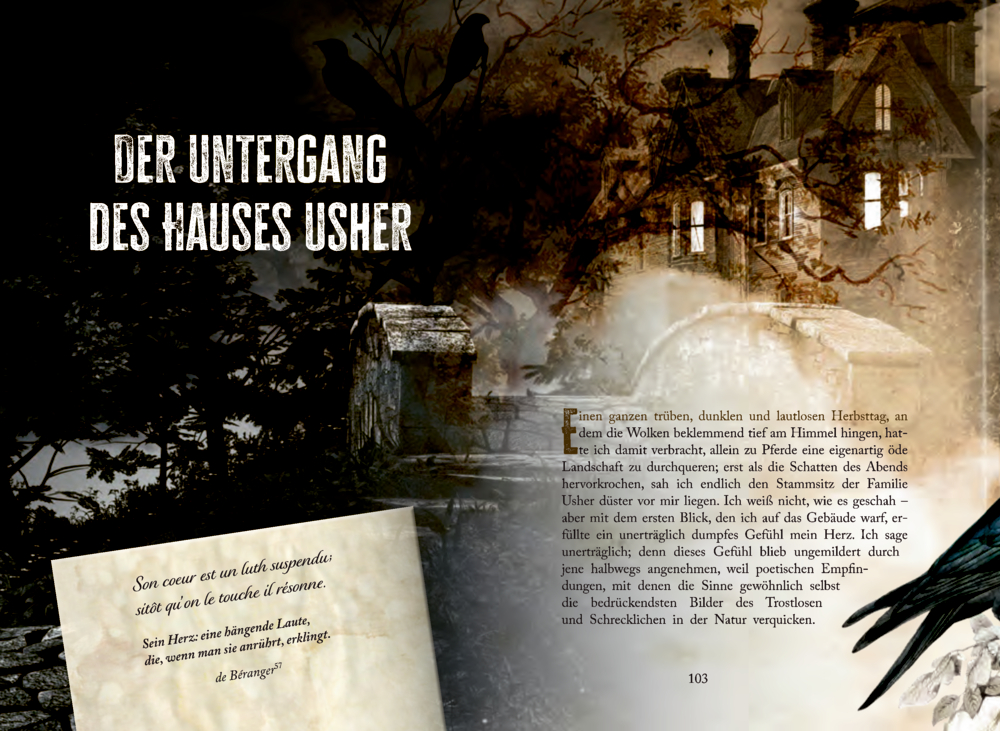 Kleine Schmuckausgabe: E.A. Poe, Der Untergang des Hauses Usher